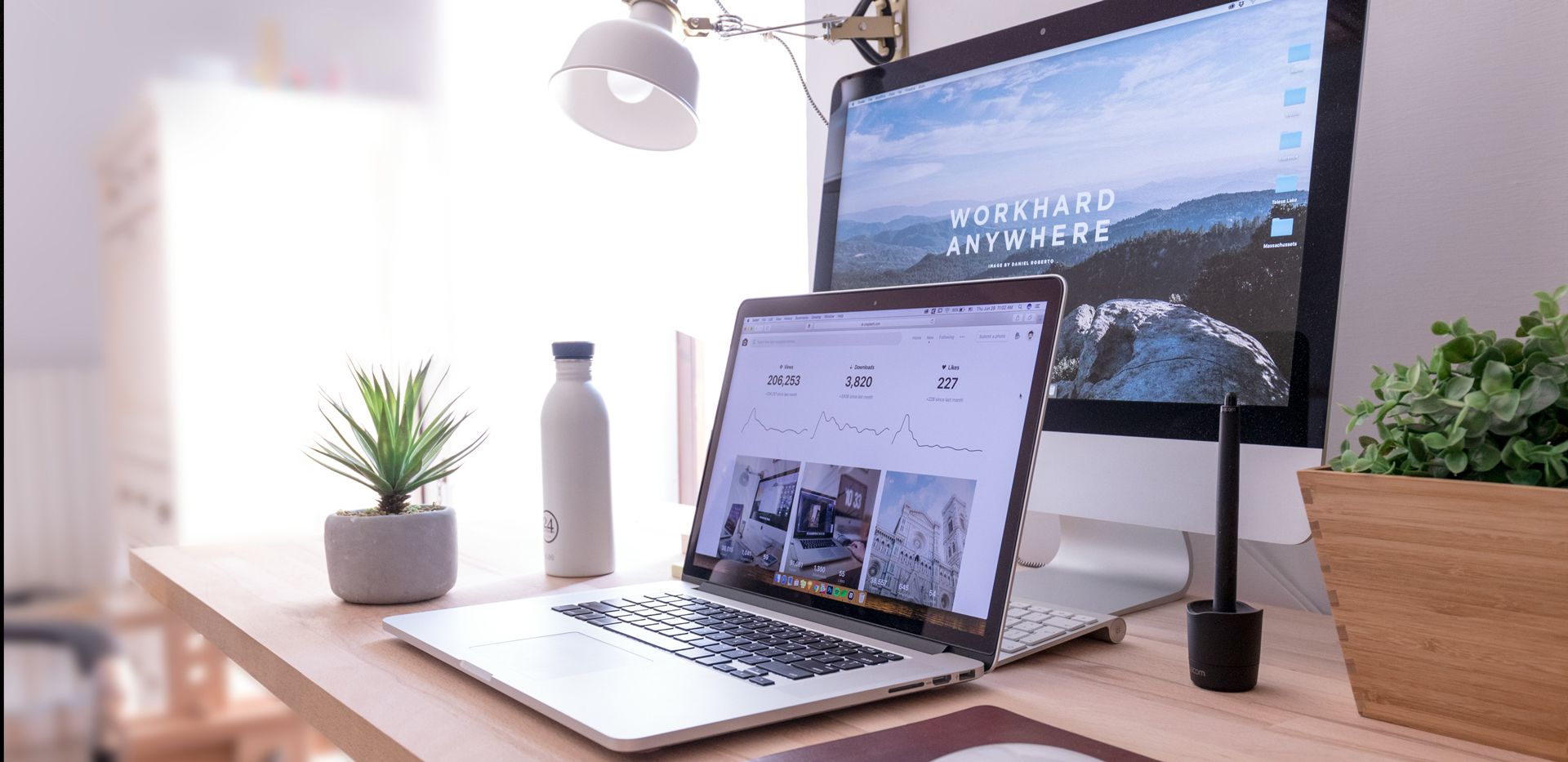 web design agency with computer on table